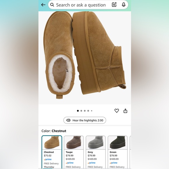 Women's Tan Suede Platform Cushionaire Ankle Boots - Picture 5 of 5